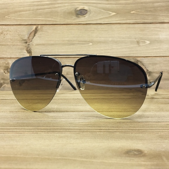 O2 Eyewear Accessories - O2 Eyewear 3111 Rimless Aviator Sunglasses (G)
